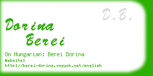 dorina berei business card